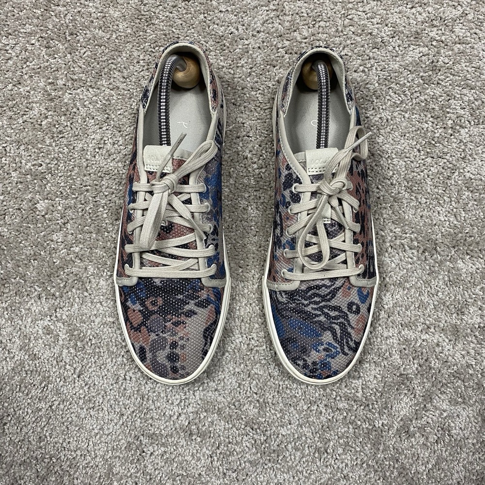 OluKai Pehuea Li Womens 11 Animal Print Mesh Sneakers Blue Pink 20379-YDZQ - Picture 7 of 9